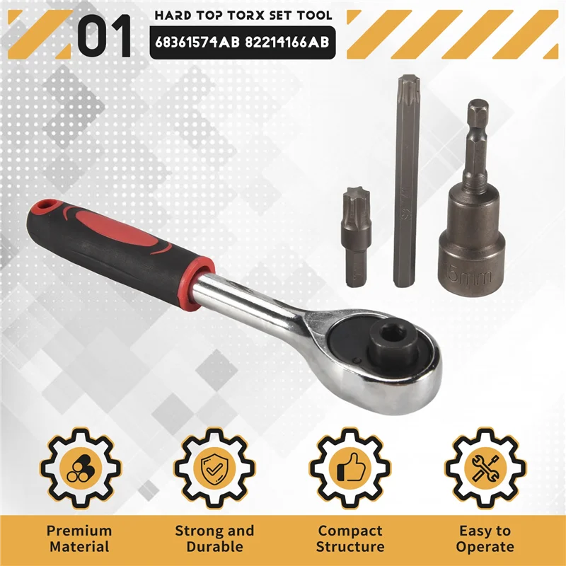 

Sp-4 шт. Набор инструментов для снятия жесткой верхней и двери Torx, замена 68361574AB 82214166AB для Jeep Wrangler JK JL Rubicon Saha 2007-2020 гг.