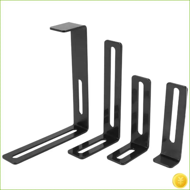 1 Pair Hook Trough Plant Pot Hanging Hooks Rail Balcony Planter Holder Brackets Iron Hooks Height Adjustable Hook