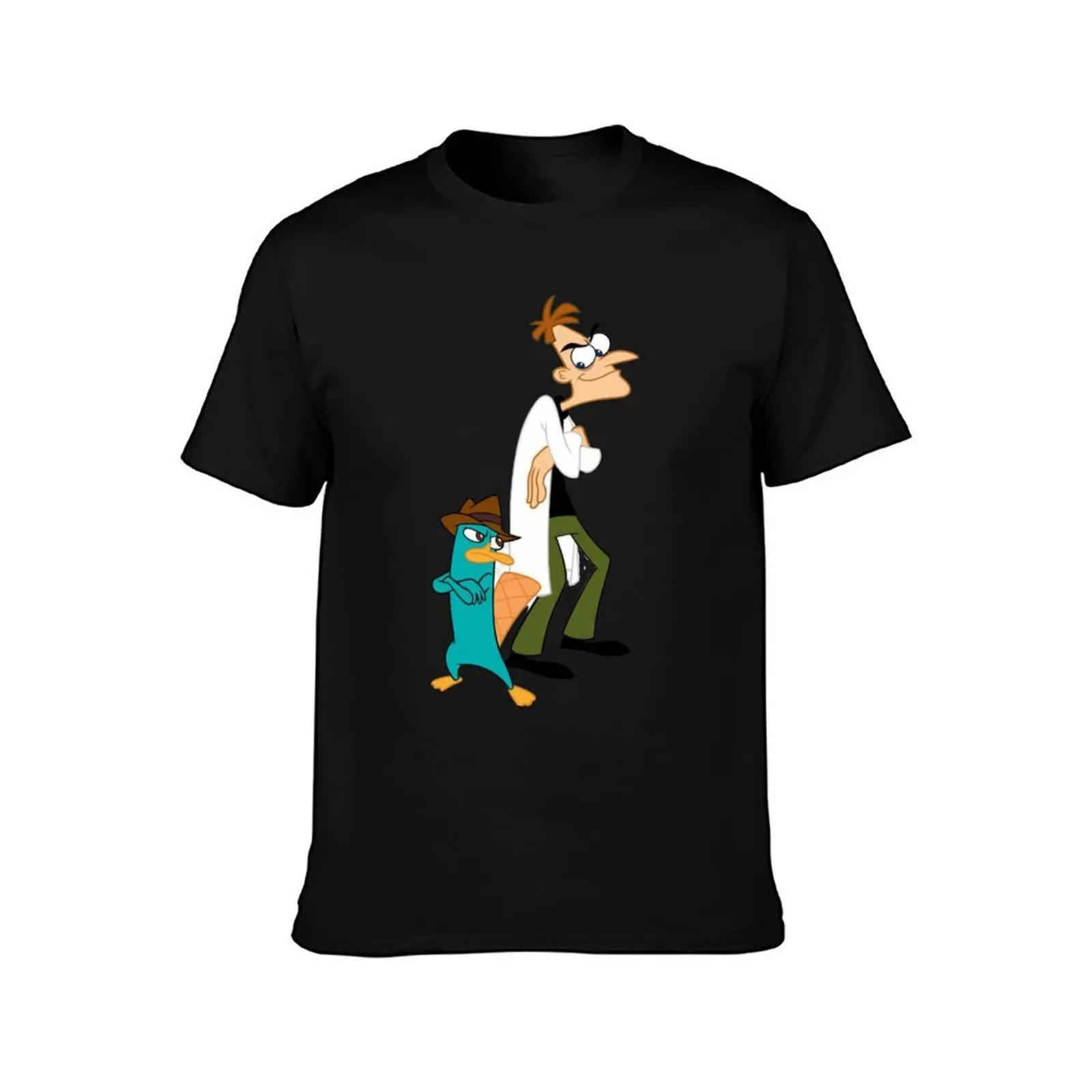 Doof And Perry I got a nemesis T-Shirt, Summer Casual Cotton Tee, Oversized Streetwear Tops, Vintage Graphic Print, 100% Cotton