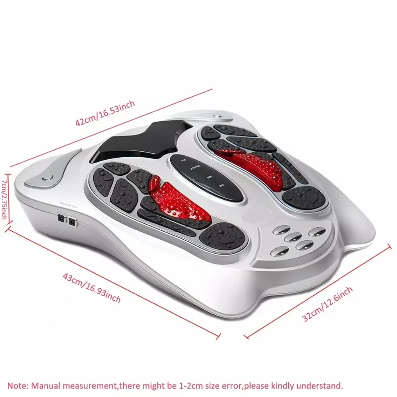 Electric Foot Massager Machine Heat Far Infrared Acupuncture Shiatsu Feet Massage Blood Circulation Device Body Physical Therapy