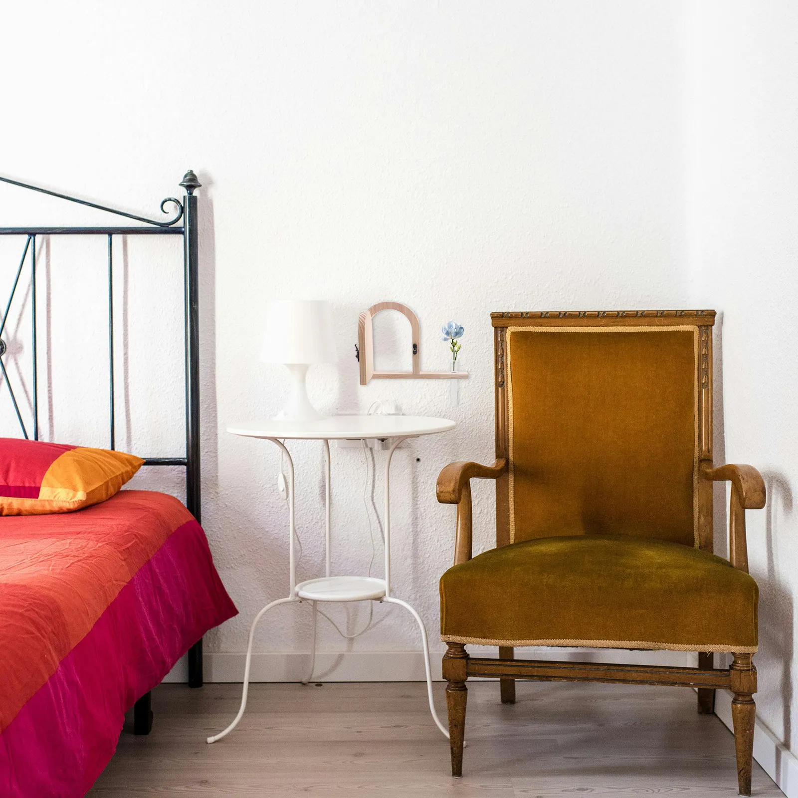 Baby Nursery Outlet - Feentür-Steckdosenabdeckung aus Holz, rustikale Tür-Lichtschalterplatte, kindersicher,