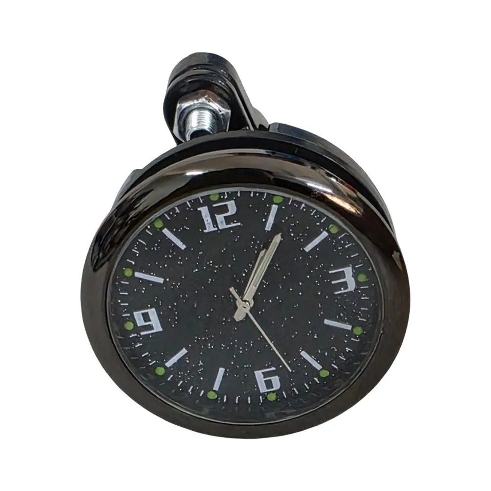 Handlebar Mounted Analog Clock for Motorcycle and Scooter Applications Fits Both 22mm and 25mm Handlebar Diameters