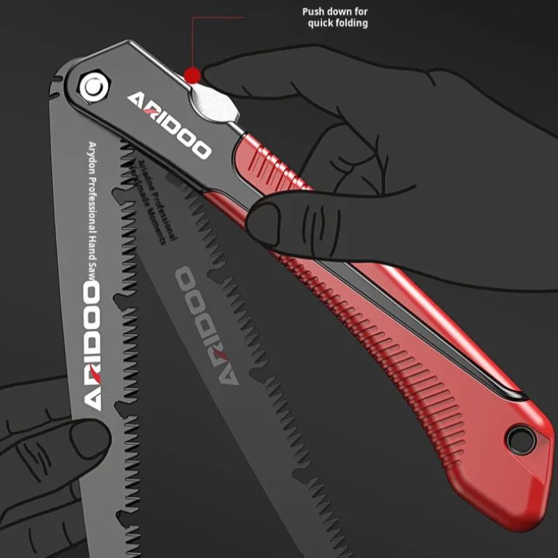 Mão Dobrável e Serra De Árvore, Pequena Serra De Madeira Portátil Doméstica, Logging Garden Folding Saw