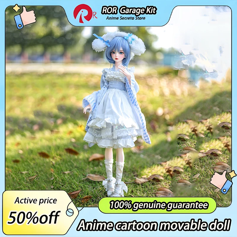 Blue Fairy 50cm- Anime Doll 1/3 Moveable Robot Detachable Resin Head Sculpture/Beautiful Costume Toy Gift ROR Garage Kit