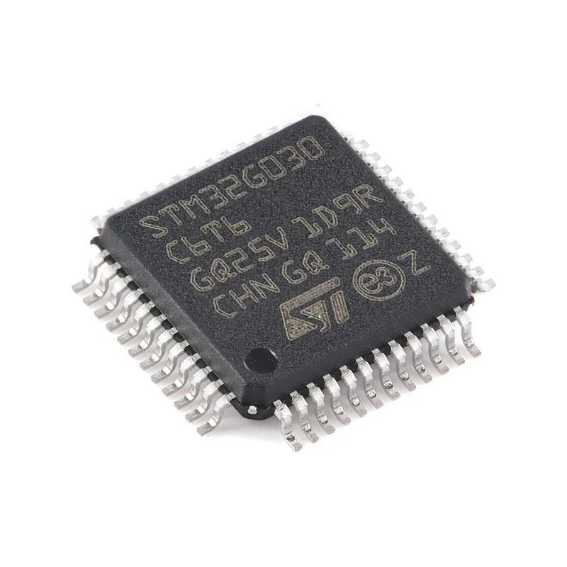 Original STM32G030C6T6 LQFP-48 Cortex-M0+ 32-bit Microcontroller IC 32KB Flash 8KB RAM 64MHz MCU for Makers Student Electronic C