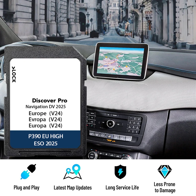 

Навигационная карта-обновление Discover Pro EU 2025 на SD-карте DV V24 для автомобилей VW Golf/Passat/Touran/Tiguan, 64 ГБ, для GPS-навигаторов, 510919866CC