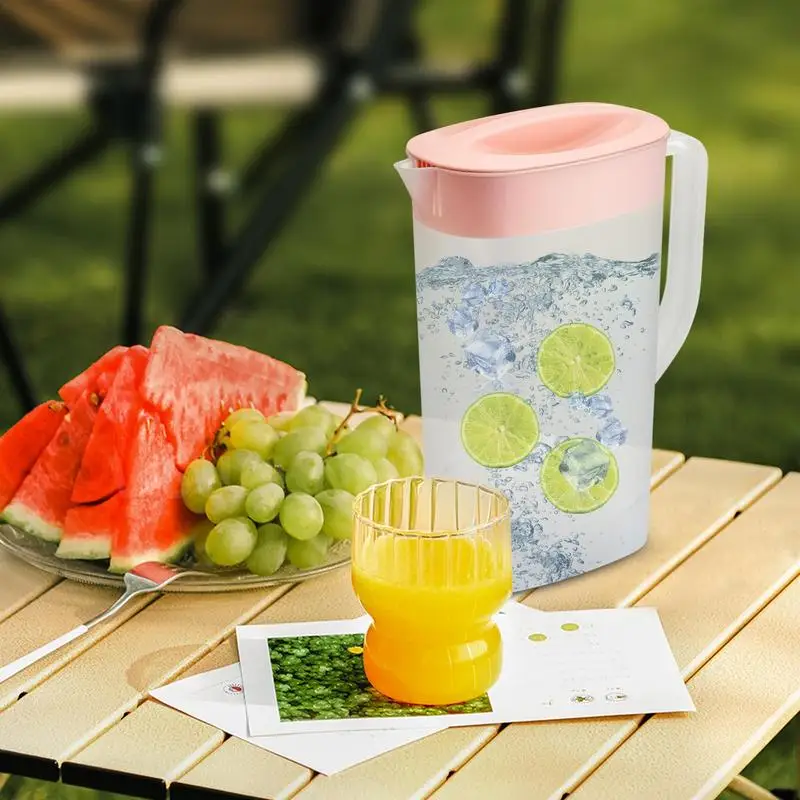 Ice Drink Container 2500ml Beverage Container Water Jar Heat & Cold Resistant Fridge Jug Water Pitcher For Soy Milk Coffee