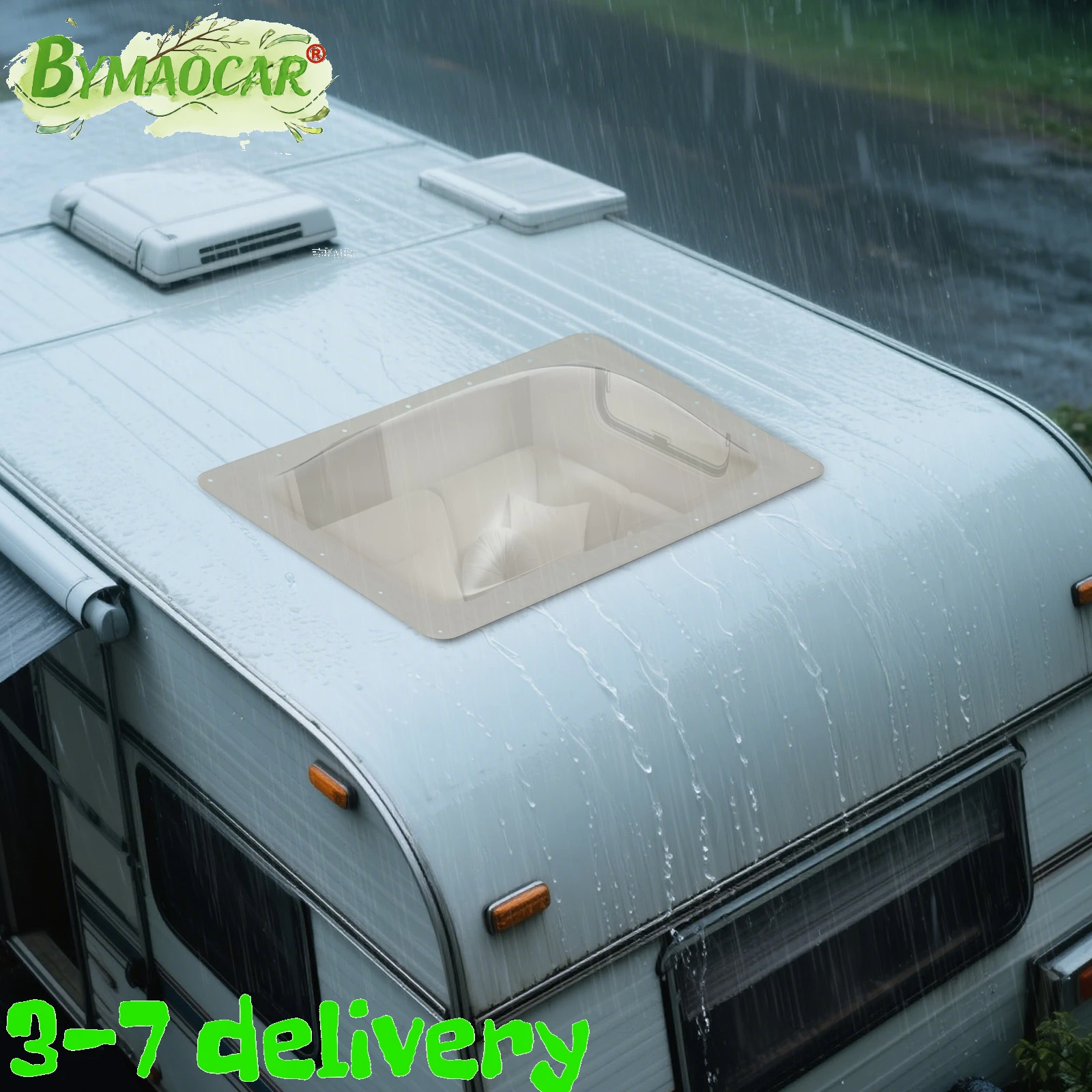 

RV Skylight, RV Window, 18"x26" RV Trailer Window, PC UV Protection, Natural Bright Light, Heat Insulation, Anti Yellowing, Impact Resistant, High Temperature Resistant, Scratch Resistant, Durable for RV Camper Trailer Caravan