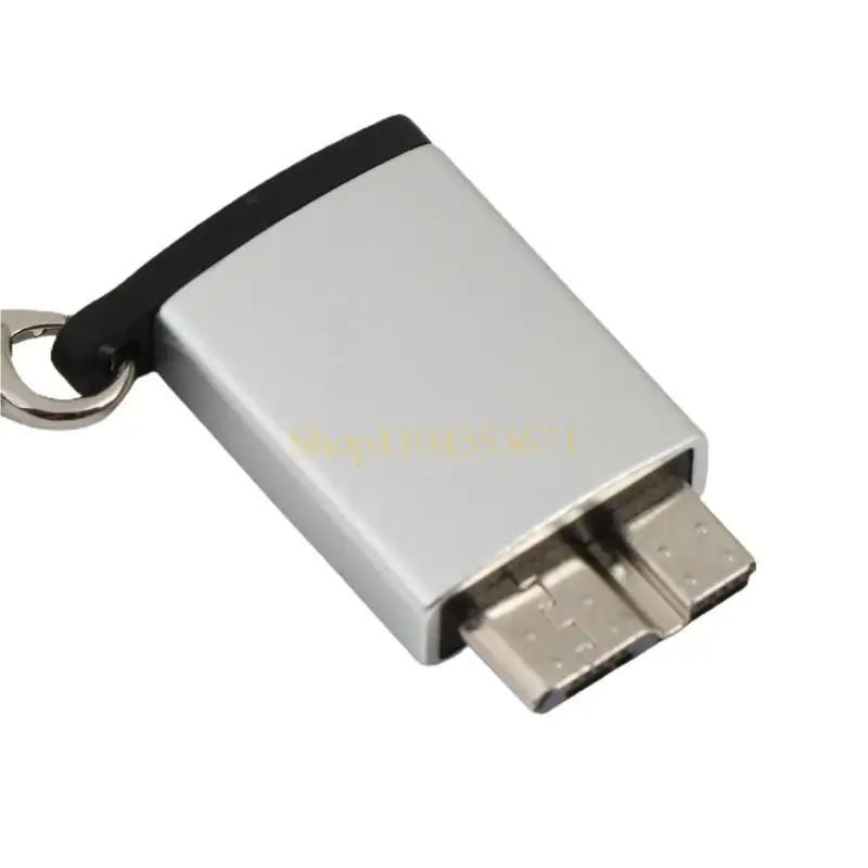 Best Seller Portable USB3.0 Micro B to USB C Adapter Aluminum Alloy for Shell USB Connector Plug & for Play USB3.0 Micro B to