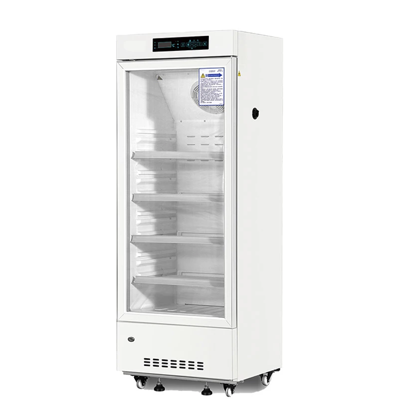 refrigeration equipment 2~8℃ 226L Glass door vaccine refrigerator for medicine storage