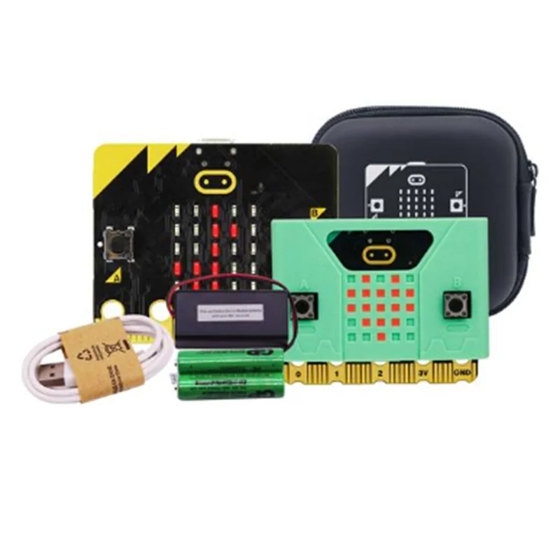 AT87-BBC Microbit V2 Development Board Educational Makecode Python Programming Programmable Learning Kit for School