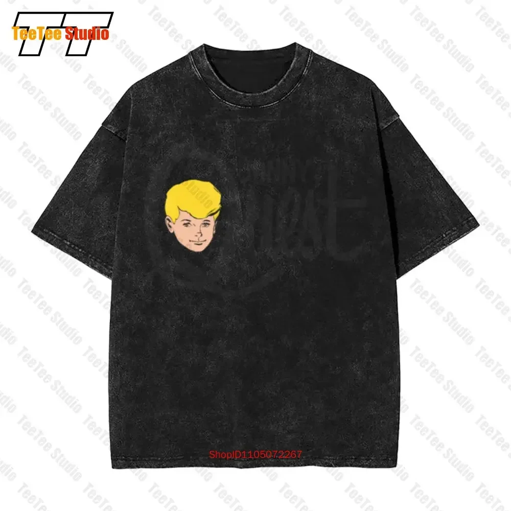 Jonny Quest Logo Vintage Oversized T-Shirt Hanna Barbera Cartoon Animation 9XD5