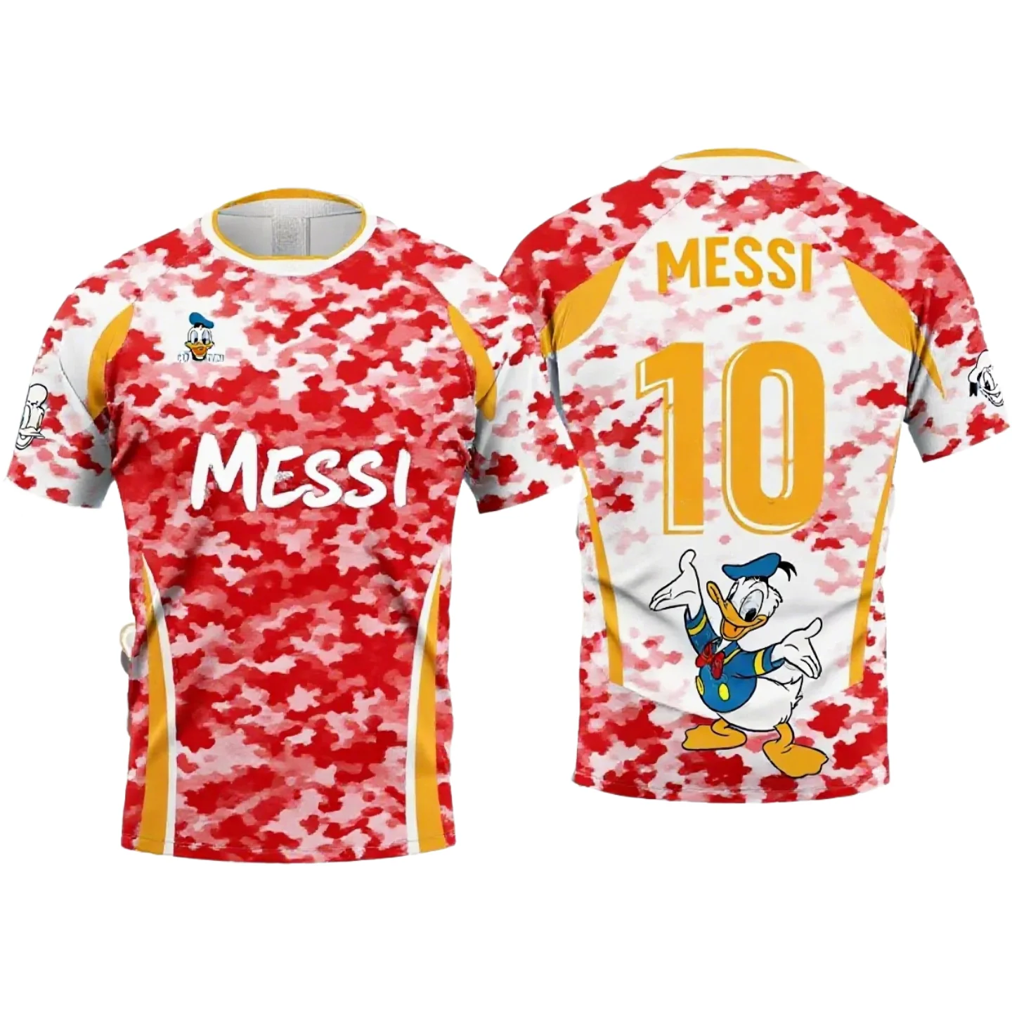 

Tie Dyeing Training Tee Kid's Adult Fitness Top 2025 Summer New Mickey Messi No.10 Football Sportswear Short Sleeve T-shirt