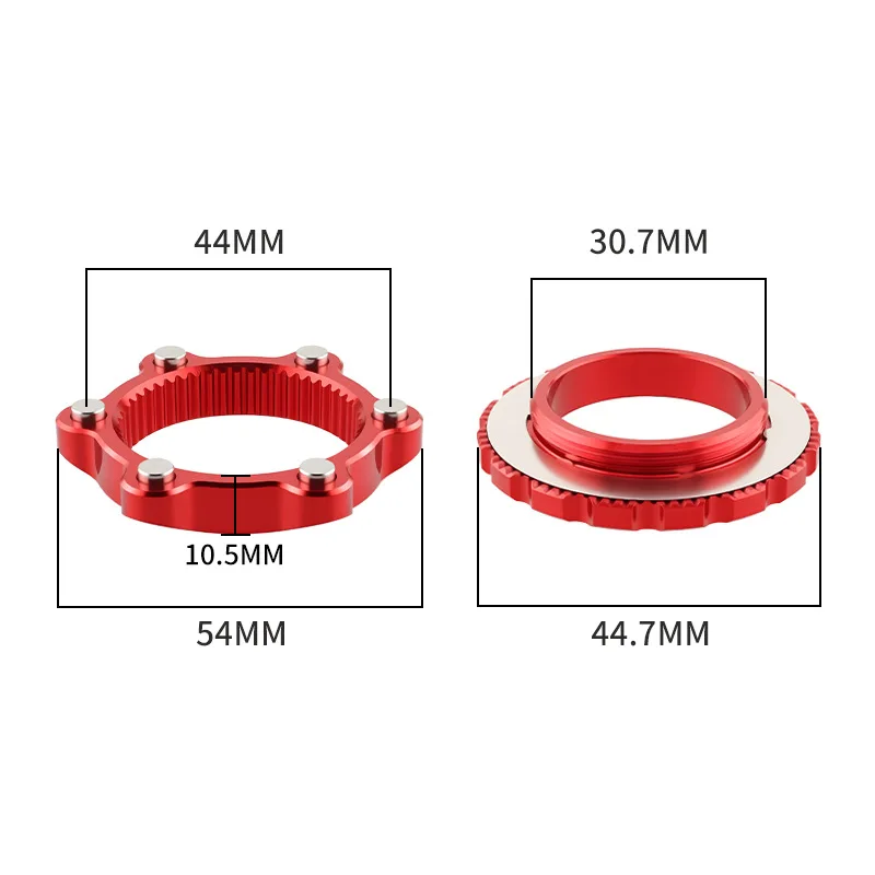 MUQZI medium lock turn six-nail disc transfer seat flower drum central lock disc brake disc mountain bike
