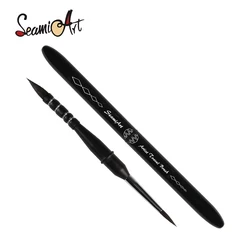 SeamiArt 1pc Artist Dual Tips Travel Brush Pen Portable Watercolor Squirrel Hair French Painting Brush for Art Supplies