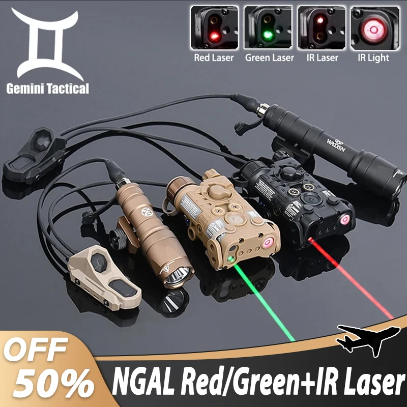 

Tactical L3-NGAL Infrared Laser Wadsn M300A Scout Light With UNAxon Switch Ngal L3 Red Green Dot IR Illumination Flashlight