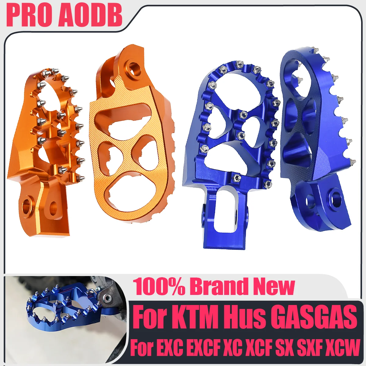 

Motorcycle Foot pegs Foot Rests Pedals Accessories For KTM Husqvarna 125-500 EXC EXCF XC XCF SX SXF XCW TC FX TE FE 2017-2023