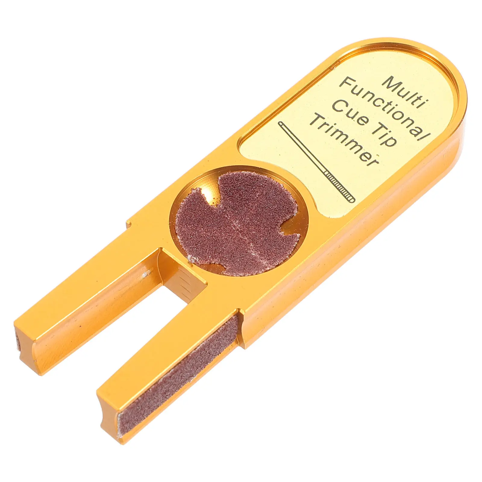 

Multifunctional U-Shaped Aluminum Pool Cue Tip Shaper Trimmer Tool for Billiard Cue Tip Repair Maintenance Accessory