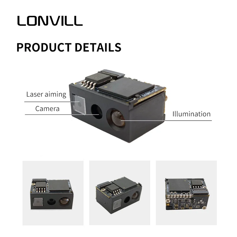 เครื่องอ่านบาร์โค้ดแบบฝังในตัว ราคาโรงงาน โมดูลเครื่องอ่านบาร์โค้ด USB TTL