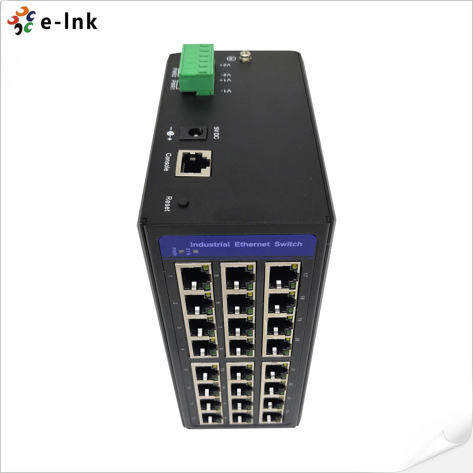 Imagem -05 - Switch Ethernet Gerenciado Industrial Poe: 24-port10 100 1000base-t 24 Portas Gigabit Ethernet Switch Suppot Din-rail Mount