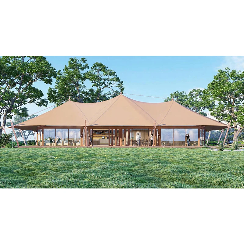 

Luxury Restaurant Tent Outdoor Waterproof with Energy Conservation & Environmental Protection for Hotels Resorts Exhibitions