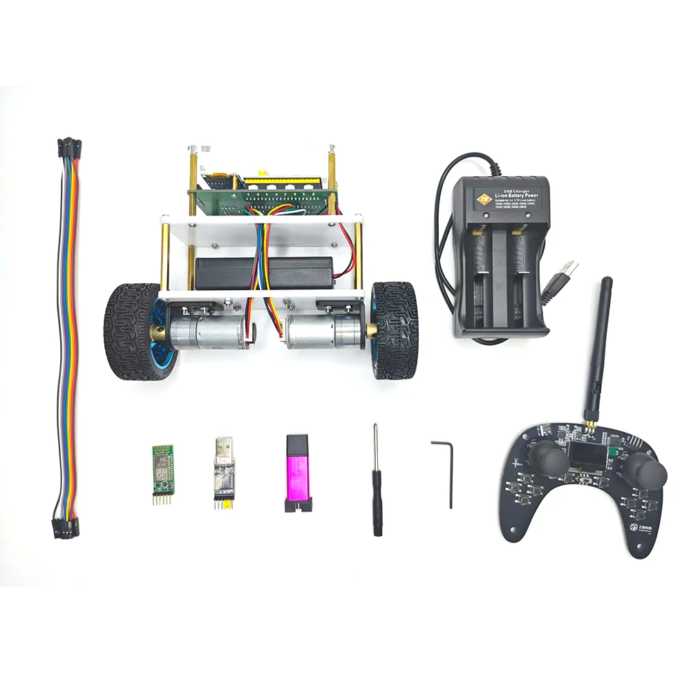 

STM32 B570 Two-Wheeled PID Self-Balancing Robot Kit LQR with Remote Control