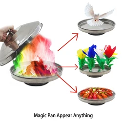 Pan Appear Dove and other Things Fire Magic Double Load Magic Tricks Stage Magic Appearing Tricks  Illusions Accessories Gimmick