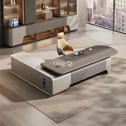 Modern Desk Tv Table L Shaped Gaming Extendable Automatic Organizer Computer Office Bedroom Tables Standing Reading Room Study