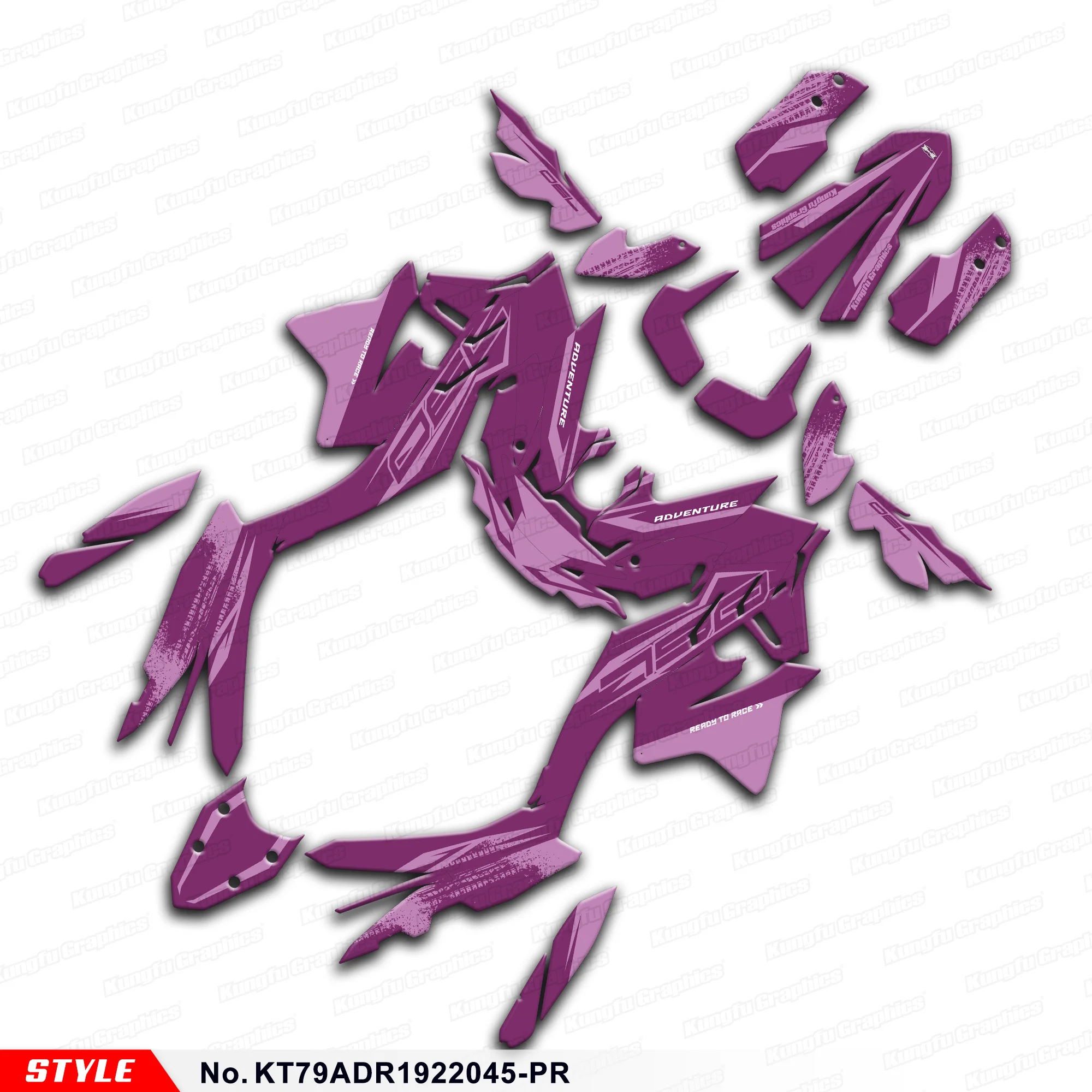 

JY RACING Motorcycle Graphics Adhesive Sticker for KTM 790 890 Adventure ADV R 2019 2020 2021 2022, Parts, KT79ADR1922045-PR