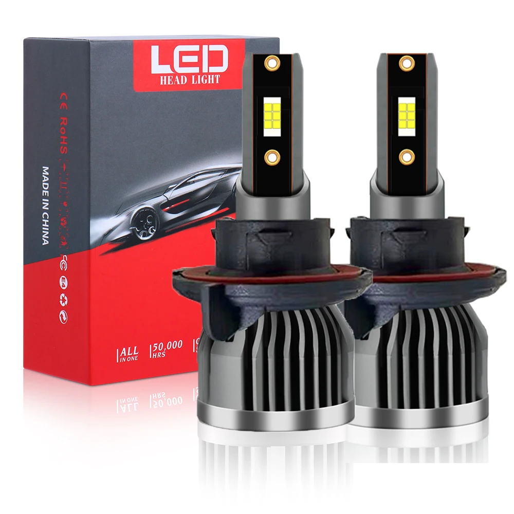 

LED Headlight 72W For Ford Mustang 2005-2009 6000K 7200LM High Beam Low Beam Auto Lighting Accessories Plug and Play