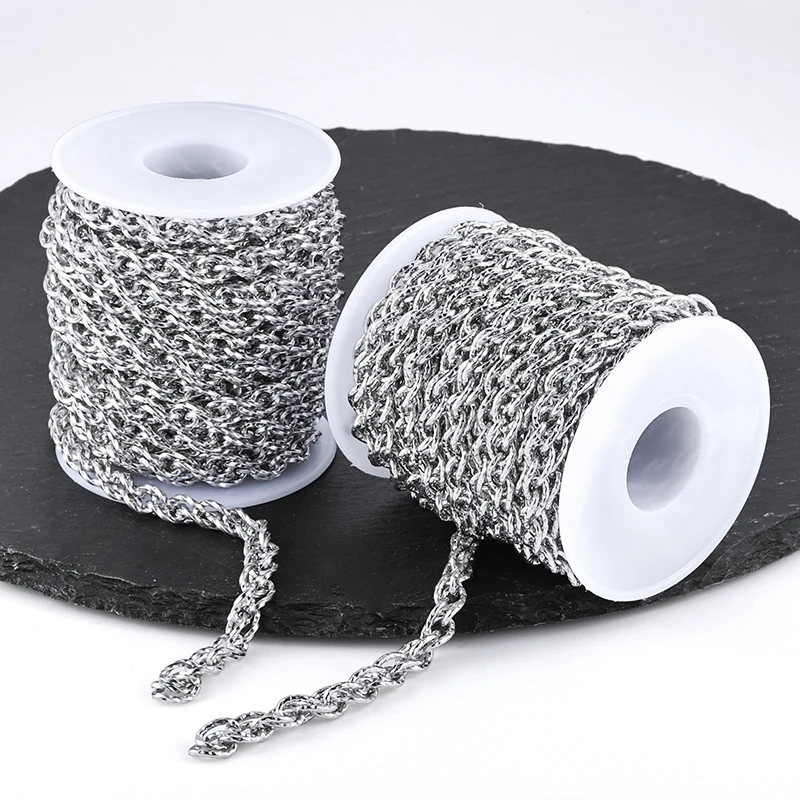 

Ожерелье-цепочка из нержавеющей стали для ювелирных изделий ручной работы для женщин и мужчин, браслеты, модные материалы для рукоделия, ювелирные изделия, подарок