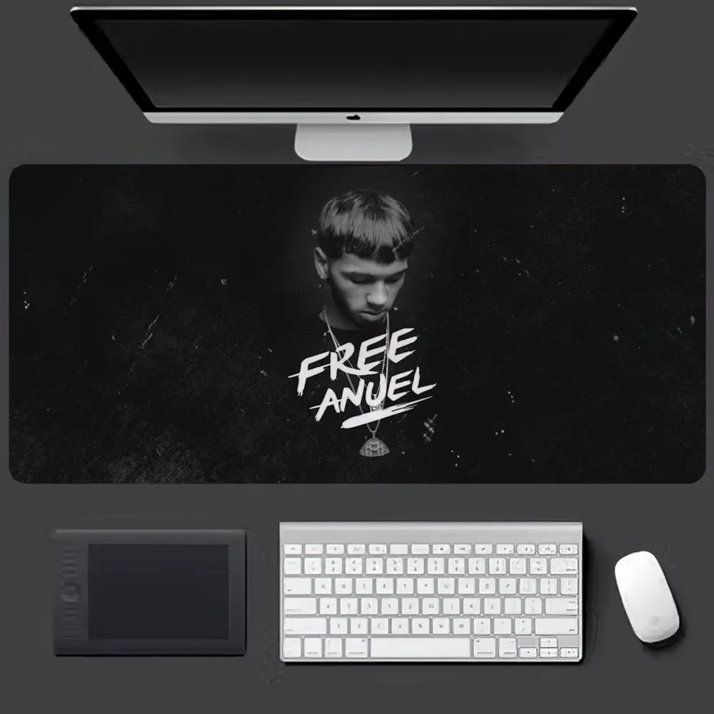 Rapper Anuel AA Real Hasta La Muerte Mousepad Large Gaming Compute Gamer PC Keyboard Mouse Mat