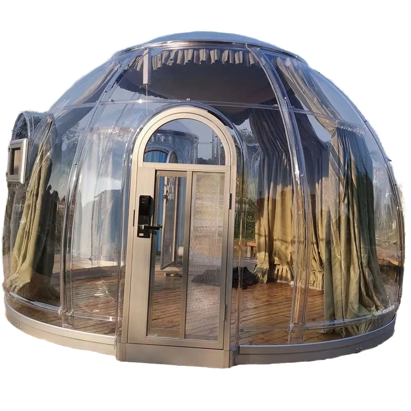 Transparent Dome Bubble Tent, PC Star House Modern Design, Outdoor Camping Shelter for Family Garden Party Events Use