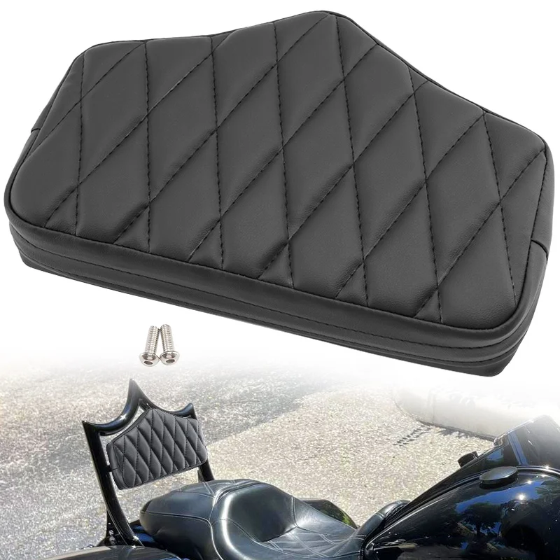 

Черные аксессуары для мотоциклов, задняя подушка для спинки Sissy Bar для Honda Yamaha Suzuki Harley Bobber Chopper Crusier Touring