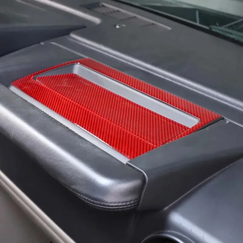 

Soft Carbon Fiber for Hummer H2 2003-2007 Car Central Control Co-Pilot Storage Box Frame Sticker Interior Car Accessories