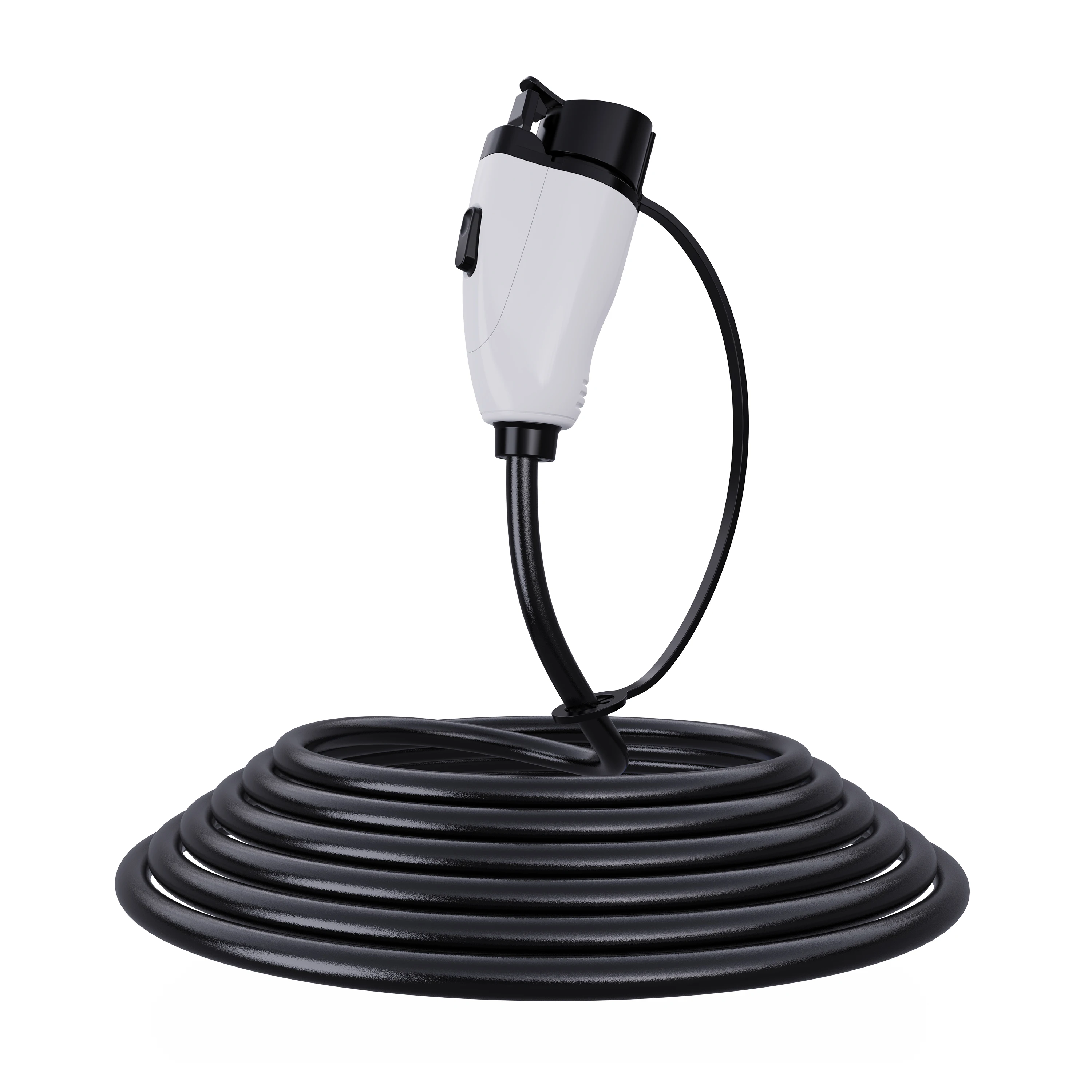 شاحن سيارات كهربائية Type1 16A 3.5KW 32A 7KW 50A 12KW كابل شحن السيارة الكهربائية SAE J1772 موصل رأس واحد لسيارة كهربائية