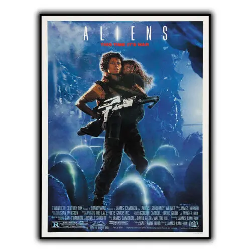 ALIENS ALIEN 2 Zwei METALLSCHILD PLAKAT Retro-Film-Werbung - A3 - Aluminium