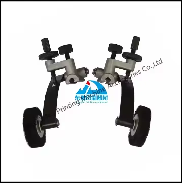 1 Pair Paper Rubber Wheel Assembly Printing Machine Press Wheel for Komori Printing Machine Mounting Hole 6mm Feeder Runner