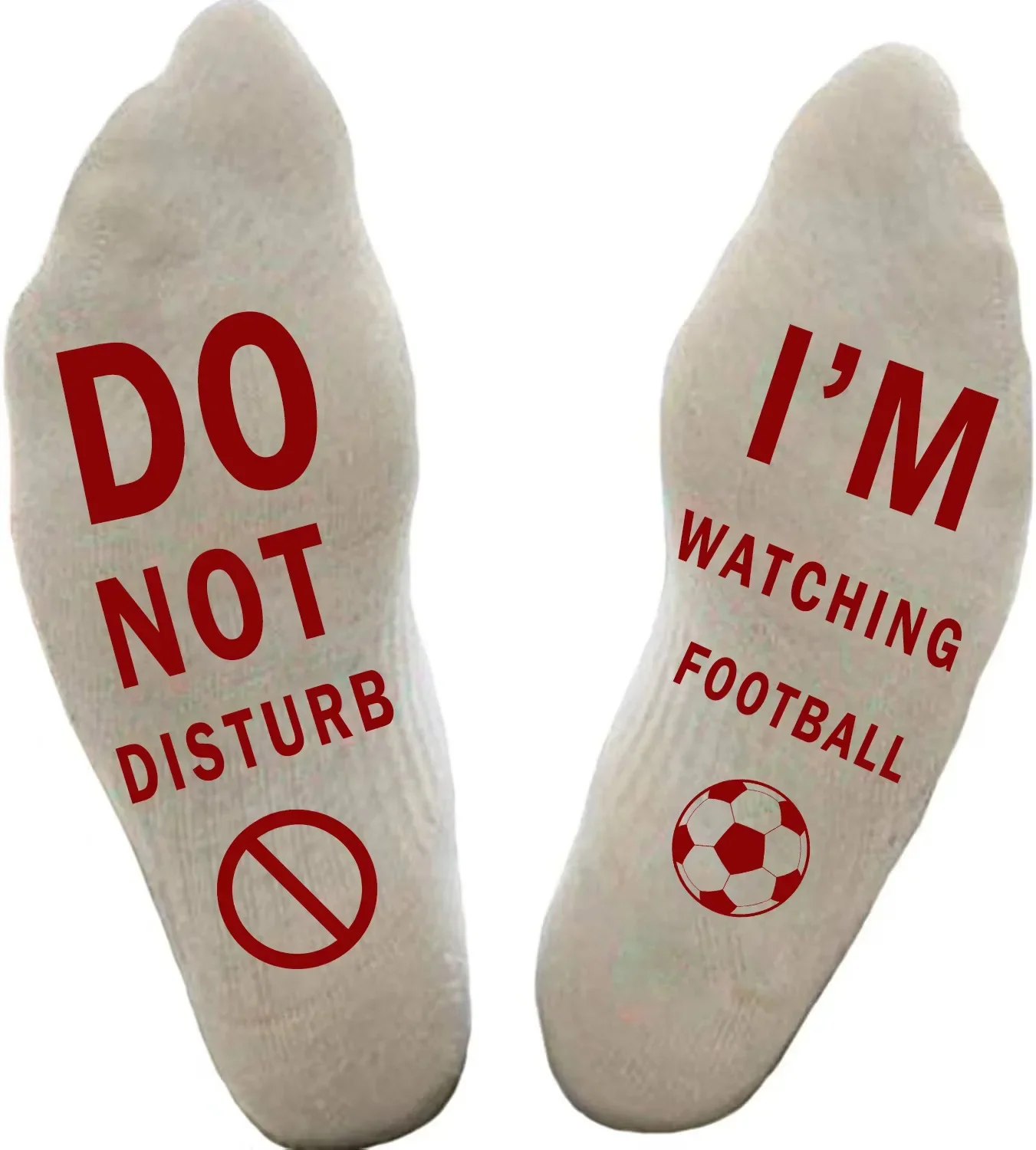 Funny DO NOT DISTURB WATCHING FOOTBALL Printed Cotton Socks Men Funny Gifts for Dad From Daughter/Son Christmas Gifts