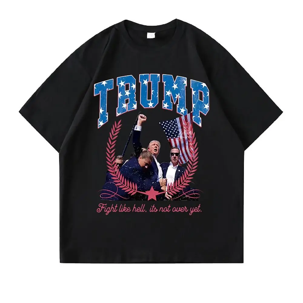 New Donald Trump T-Shirt O-Neck Casual Short Sleeve Cotton Tees Unisex