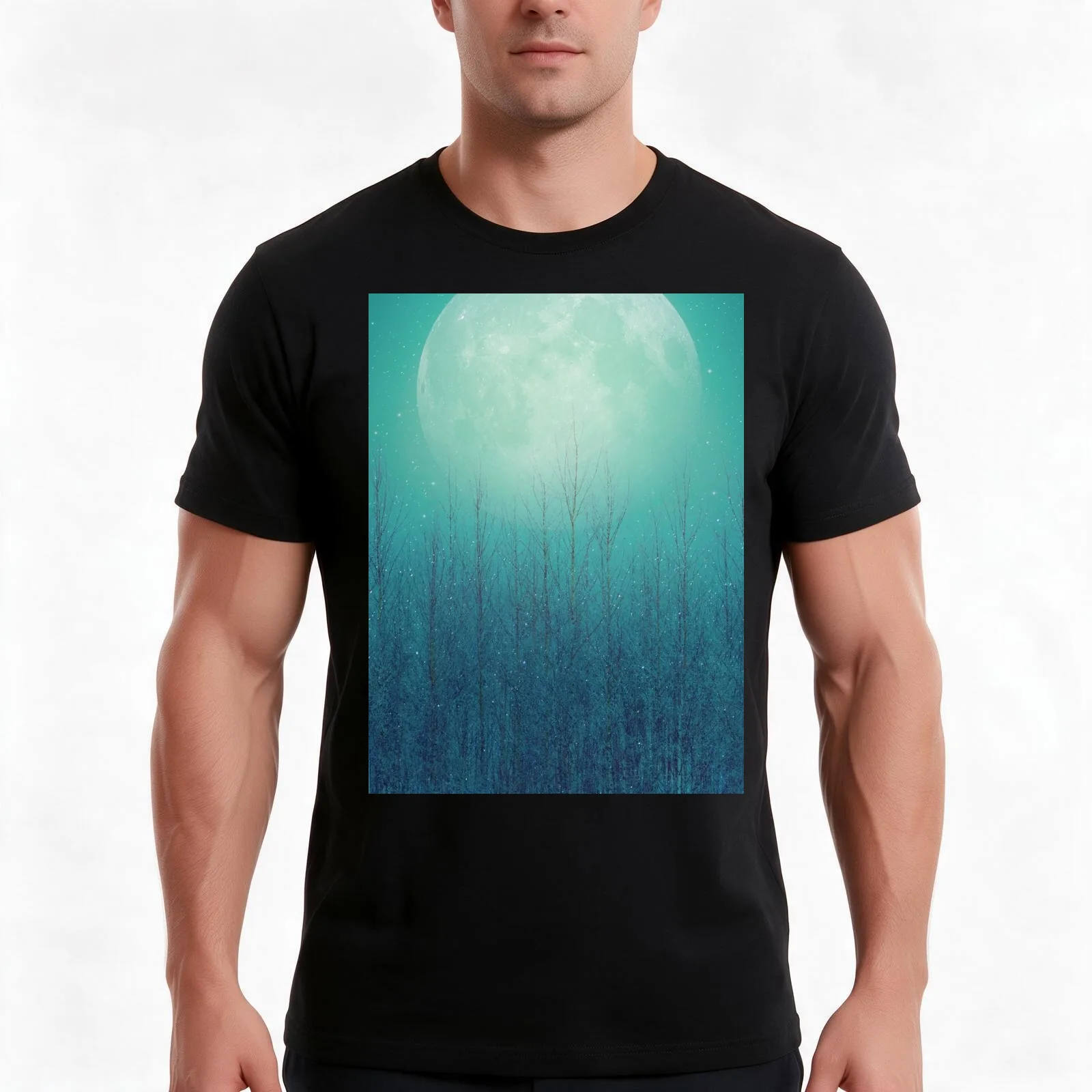 The Moon Shines Bright In Such A Night T-Shirt Summer Casual Cotton Tee Oversized Streetwear Tops Vintage Graphic Print