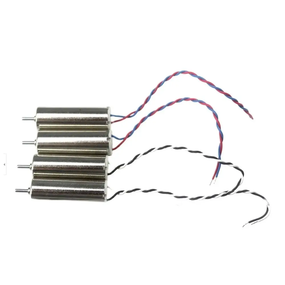 Hubsan-motor sin núcleo H107C X4 3,7 V 1S, juego de Mini Motor CW CCW cepillado de 8520x20mm para Dron de carreras H107 H107D DIY, para interiores