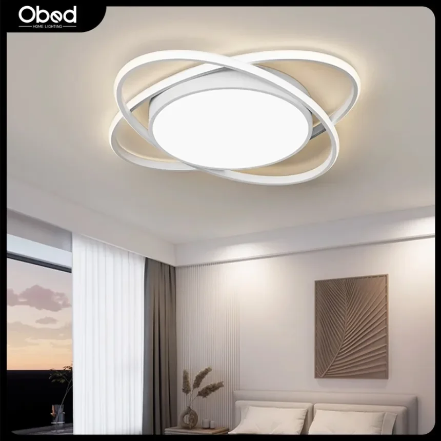 Nordic LED Ceiling Light Modern Simple Large Size Decor Ceiling Lamp Living Room Bedroom Dining Kitchen Room Indoor Lighting