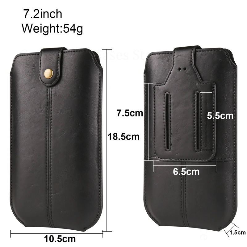 

Leather Case Phone Cover Pouch For Motorola G86 Power G100 Pro G96 G56 G15 G05 G75 G55 G35 G45 G64 Back Card Slot Belt Waist Bag