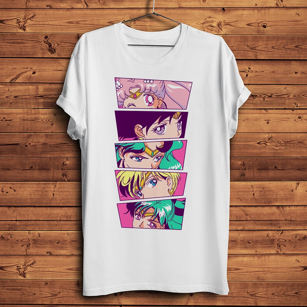 Solar system sailor funny anime t shirt men homme new short sleeve casual tshirt unisex manga streetwear tee no-sticker print