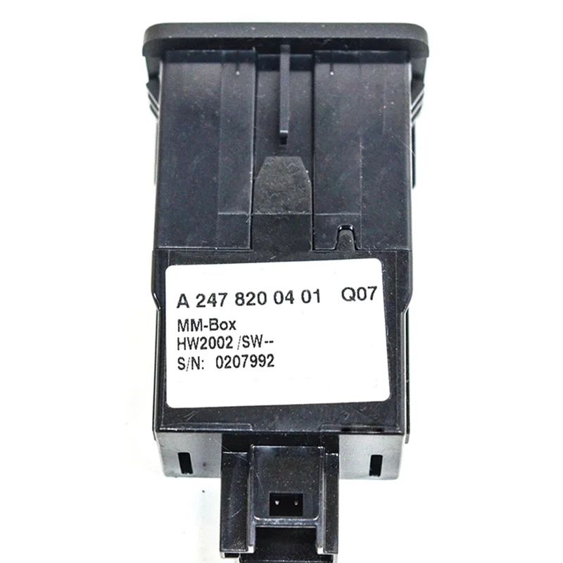 2478200401 Type-C Charger Connection Plug Port USB Additional Music Connector For MERCEDES-BENZ A B E GLB GLC CLA Class