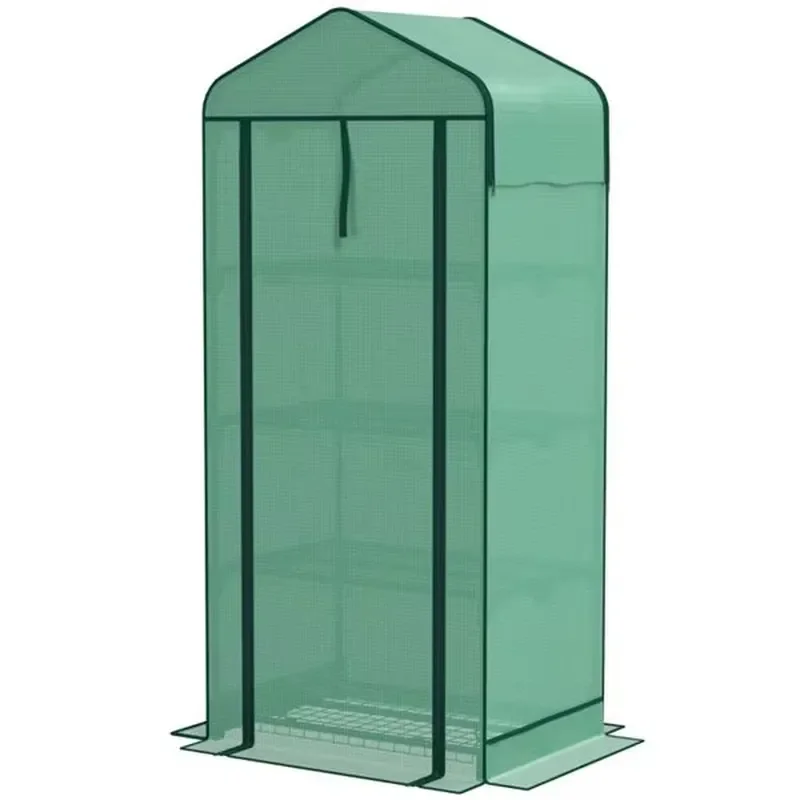 4-Tier Mini Green Garden Greenhouse for Small Outdoor Miniature Greenhouse with 4 Tier