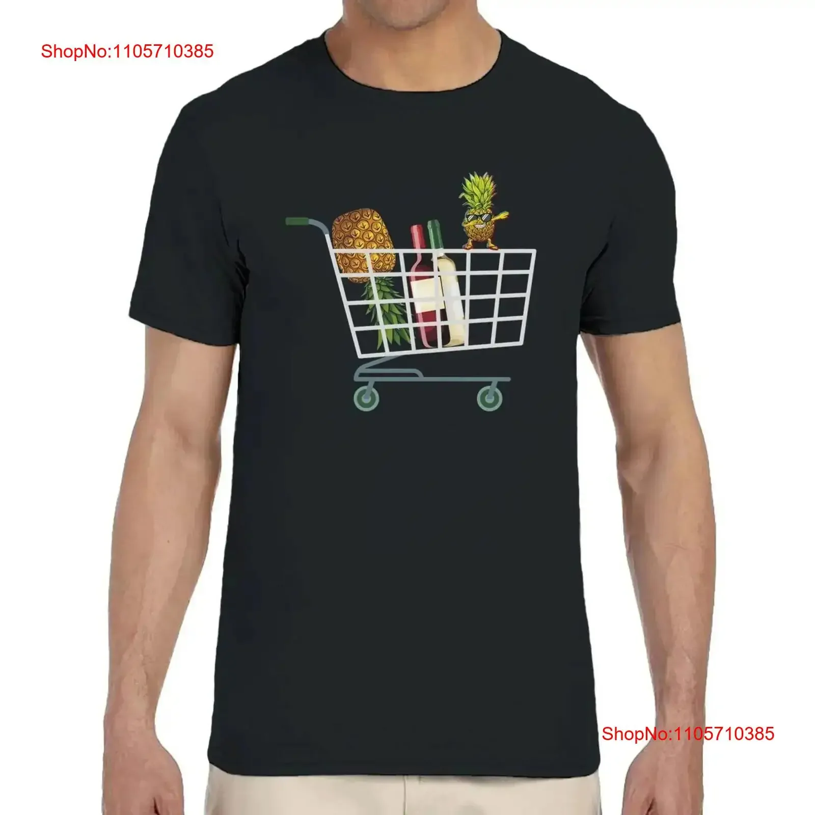 Upsidedown Pineapple in Shopping Trolley T shirt Spanish Singles Flirt Trending Single Available s for vintage Washed fashion