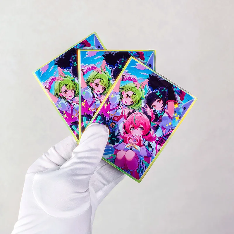 60pcs/set Zenless Zone Zero Angels of Delusion Aria Sunna Flash Card Sleeve Anime Game Collection Card Protective Cover 67*92mm