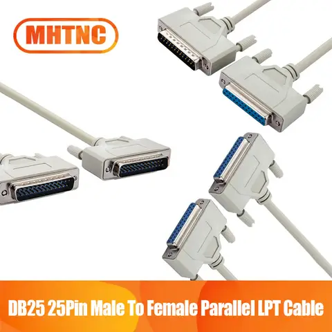 MHTNC 1.5m/3m/5m/10m DB25 25Pin Male To Female M/F Parallel LPT Cable DB25 To DB25 Cable For Laser Printer DB 25 Parallel Cable